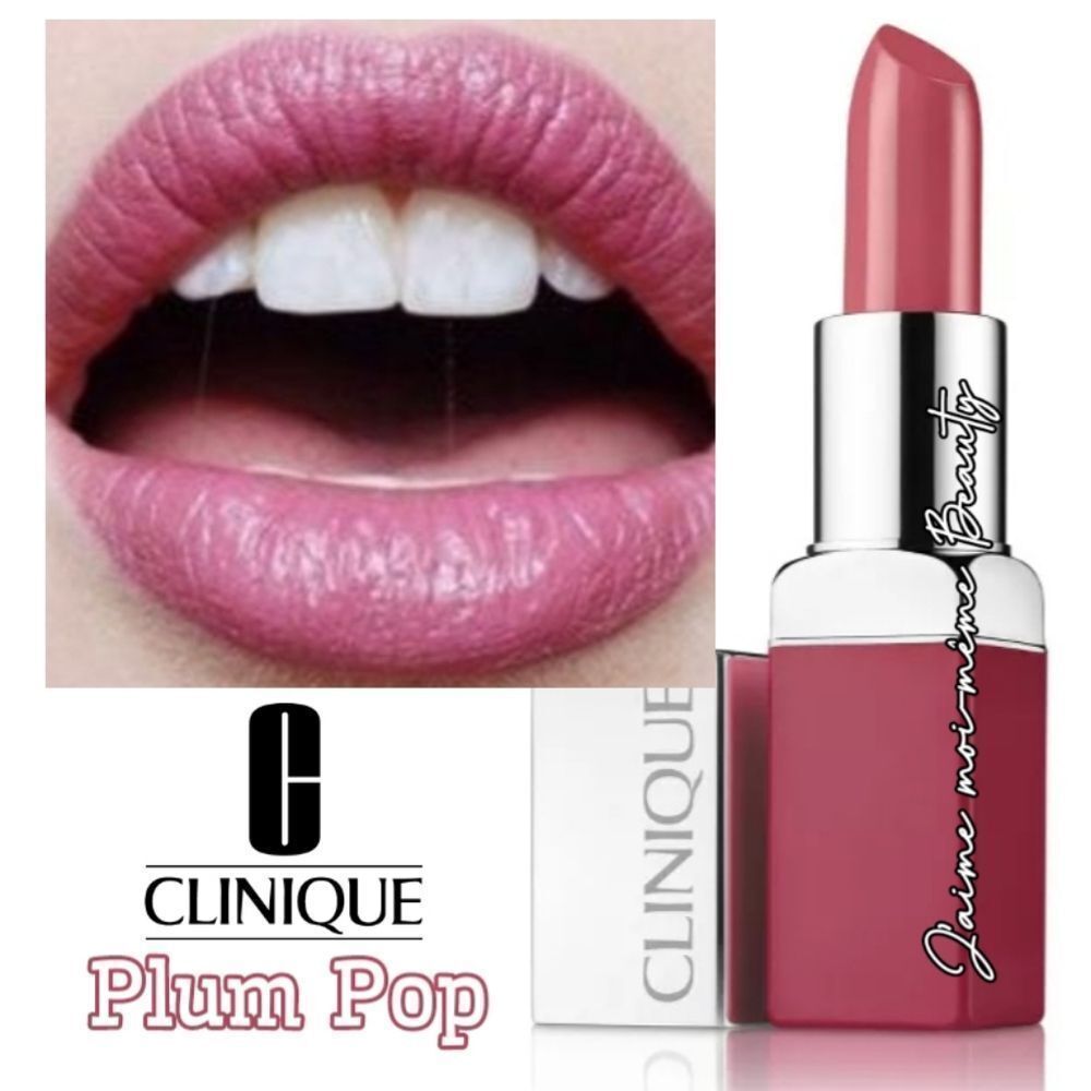 CLINIQUE Plum Pop Even Better Pop Primer & Lipstick (Cool Tone Pink Plum)